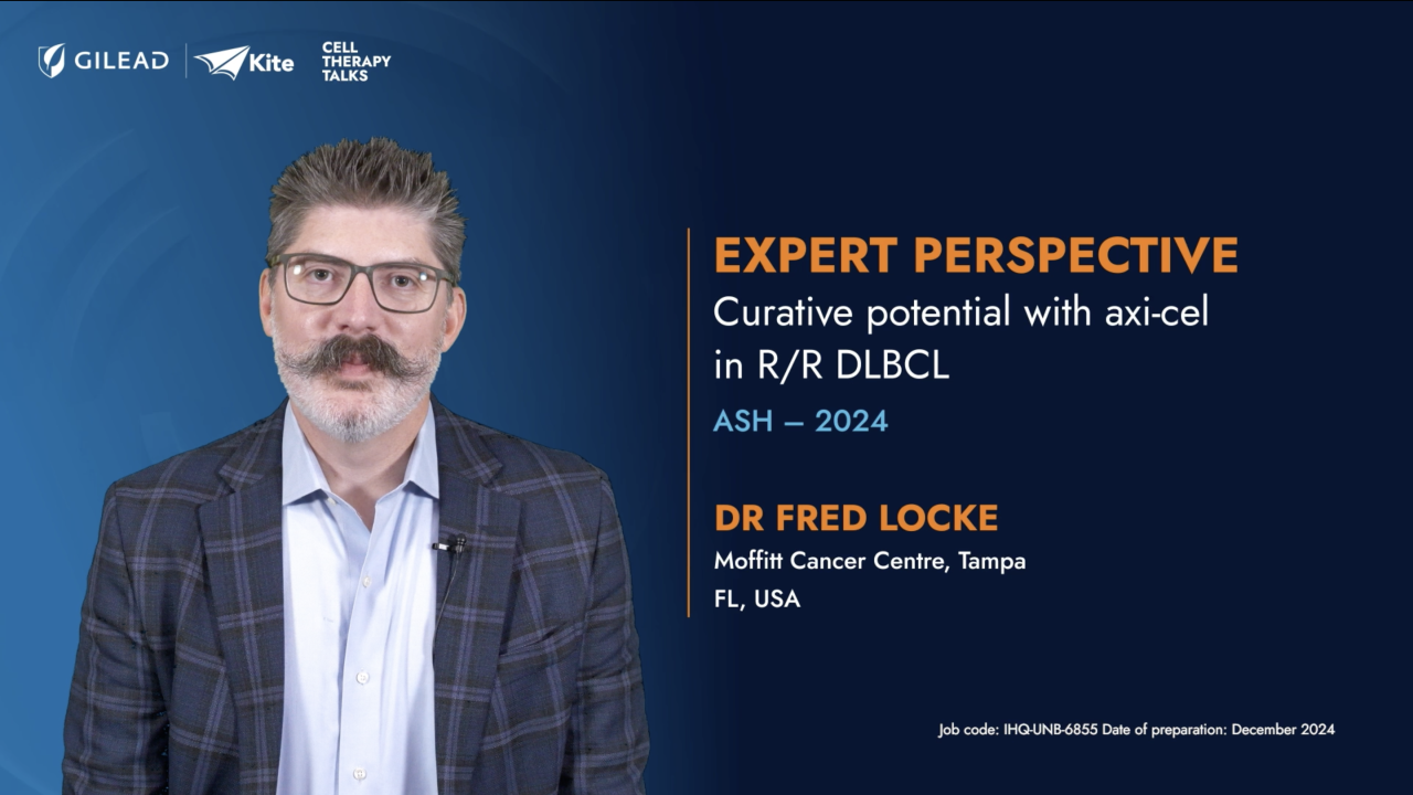 Dr Fred Locke discusses Curative potential with axi-cel in R/R DLBCL