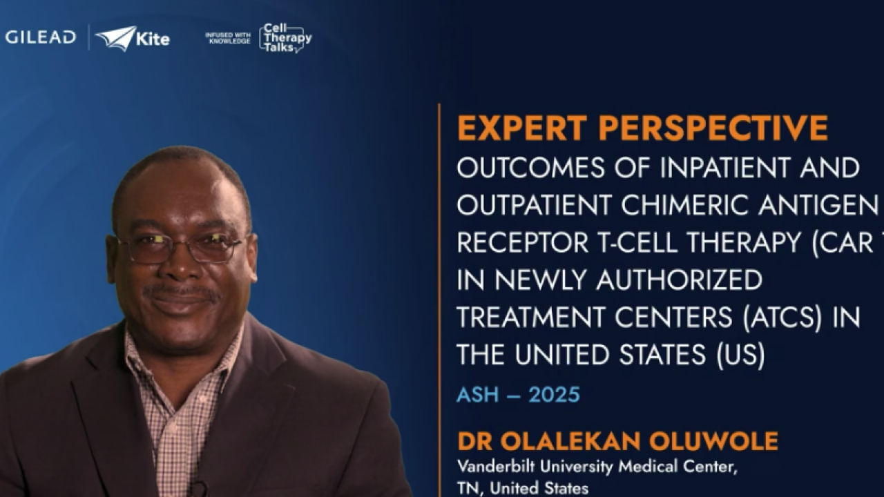 ASH 2025 Expert Perspective Olalekan Oluwole