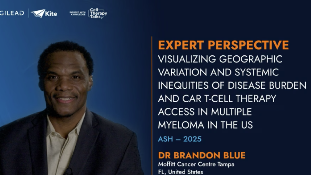 ASH 2025 Expert Perspective Brandon Blue